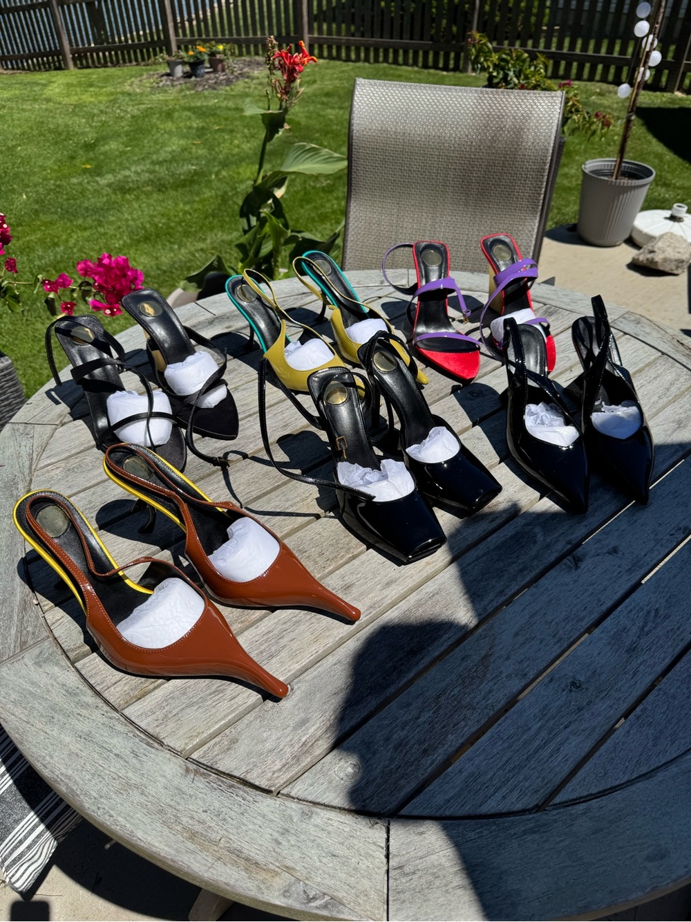 6 New Pairs of Caglglz Women’s Size 10 Dress Heels Bundle Lot